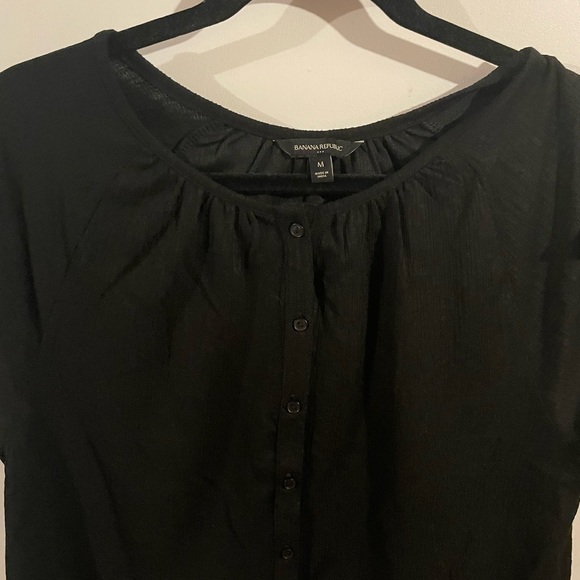 Casual Black Top - Picture 3 of 4